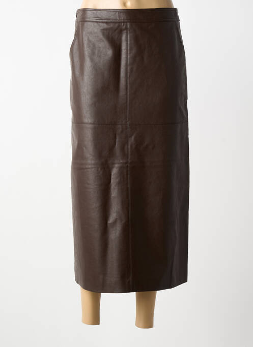 Fustă lungă imprimeu fantezie maro GRACE & MILA femme