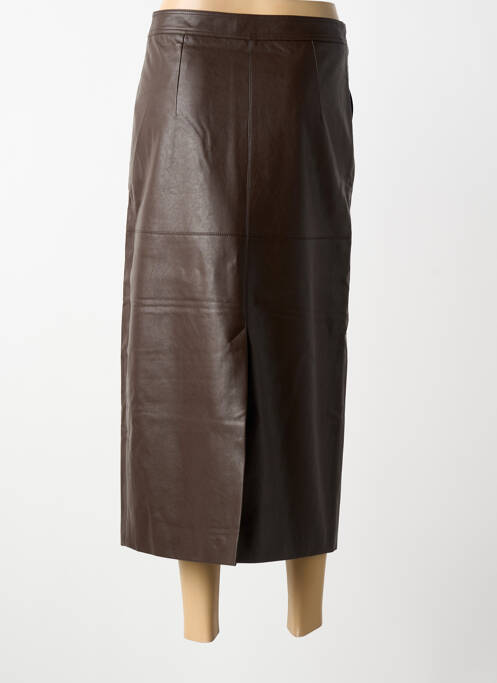 Fustă lungă imprimeu fantezie maro GRACE & MILA femme