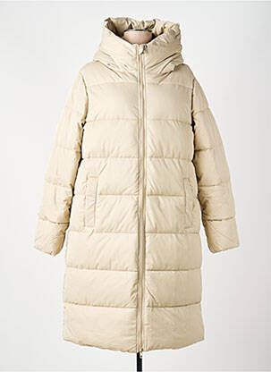 Geacă matlasată buzunare cu glugă bej ESCANDELLE femme