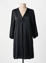 Rochie scurtă croială evazată mâneci lungi negru PAKO LITTO femme
