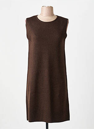 Rochie scurtă fără mâneci fără mâneci maro GRACE & MILA femeie