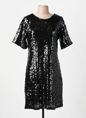 Rochie scurtă mâneci scurte mâneci scurte negru EXQUISS'S femeie