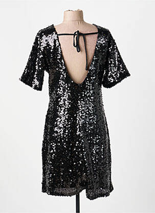 Rochie scurtă mâneci scurte mâneci scurte negru EXQUISS'S femeie