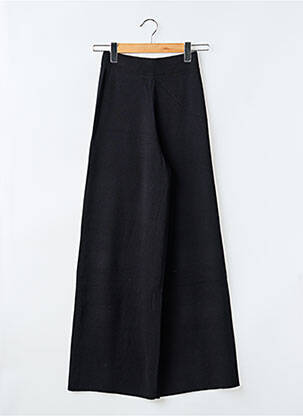 Pantalon evazat talie elastică negru GRACE & MILA femeie