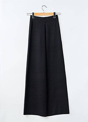 Pantalon evazat talie elastică negru GRACE & MILA femeie