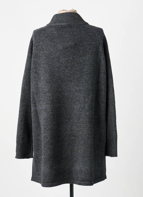 Rochie pulover guler col înalt mâneci lungi gri GRACE & MILA femme