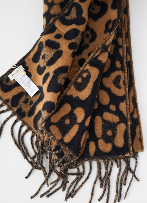 Eșarfă țesătură opacă maro SEE U SOON femme