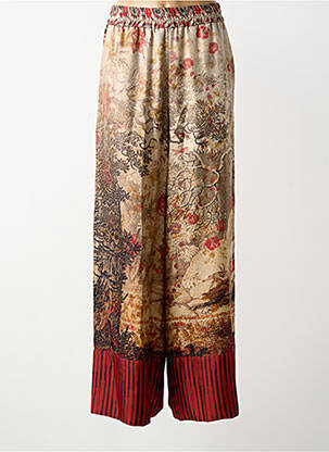 Pantalon larg mărime normală mărime normală bej PIERRE LOUIS MASCIA femme