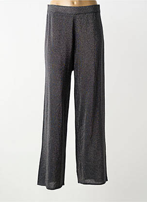 Pantalon larg mărime normală mărime normală negru MALIPARMI femme