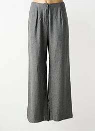 Pantalon larg închidere cu fermoar sub clapetă cu nasturi mărime normală gri PHISIQUE DU ROLE femme