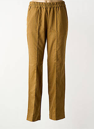 Pantalon drept elasticitate mărime normală maro CHLOÉ STORA femeie