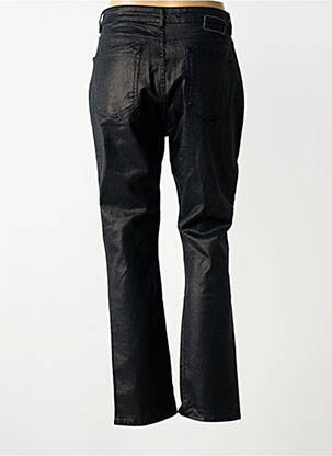 Pantalon chino închidere cu fermoar sub clapetă cu nasturi mărime normală negru LEON & HARPER femeie
