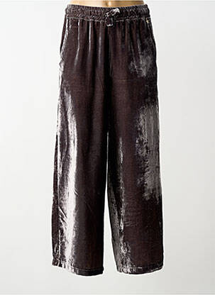 Pantalon larg mărime normală mărime normală verde SOUVENIR femme