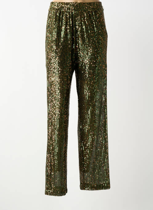 Pantalon drept elasticitate mărime normală verde BELLEROSE femme