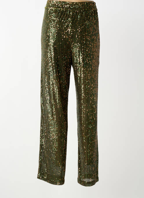 Pantalon drept elasticitate mărime normală verde BELLEROSE femme