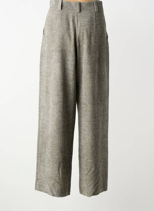 Pantalon larg închidere cu fermoar sub clapetă cu nasturi mărime normală gri ALYSI femme