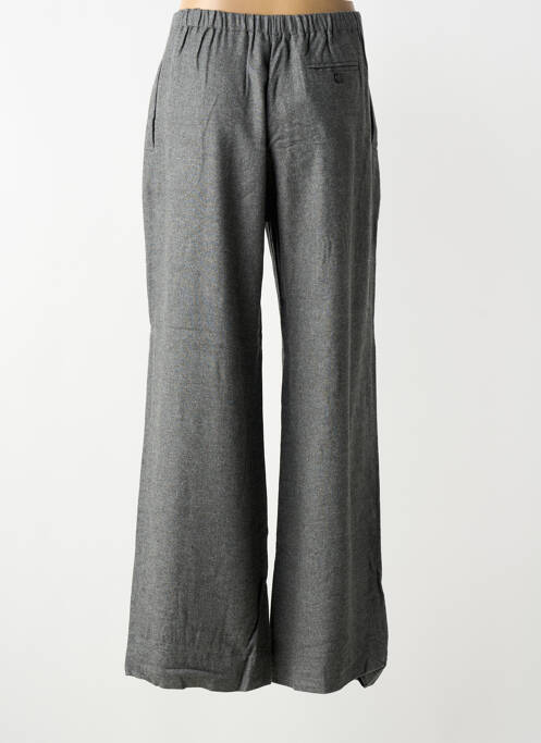Pantalon larg închidere cu fermoar sub clapetă cu nasturi mărime normală gri PHISIQUE DU ROLE femme