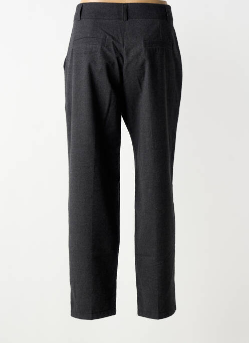 Pantalon drept închidere cu fermoar sub clapetă cu cârlig mărime normală gri SOUVENIR femme