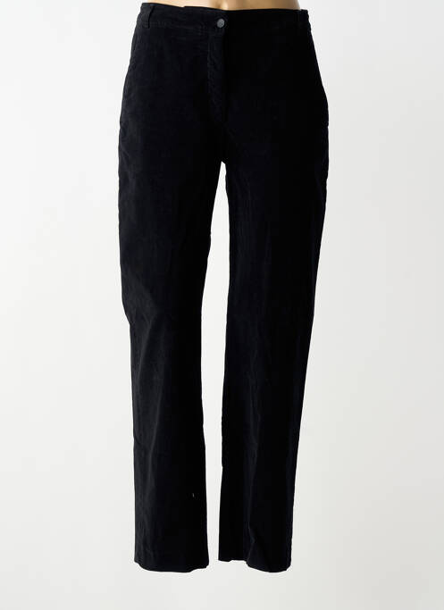 Pantalon drept închidere cu fermoar sub clapetă cu nasturi mărime normală negru DIEGA femme