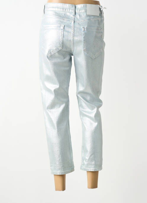 Pantalon 7/8 elasticitate mărime normală argintiu DONDUP femme