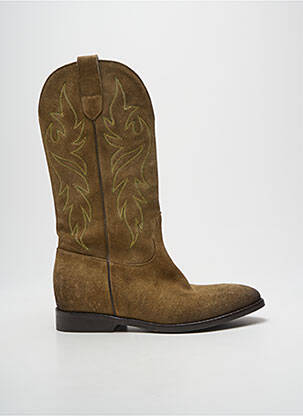 Cizme vârf rotund toc plat până la 3 cm maro STRATEGIA femme