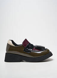 Mocasini material neted toc de 4 la 6 cm verde NOA HARMON femme