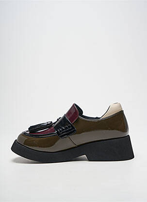 Mocasini material neted toc de 4 la 6 cm verde NOA HARMON femeie