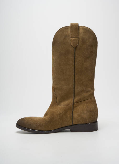 Cizme vârf rotund toc plat până la 3 cm maro STRATEGIA femme