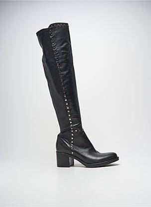 Cizme peste genunchi toc pătrat toc de 4 la 6 cm negru FRU.IT femme