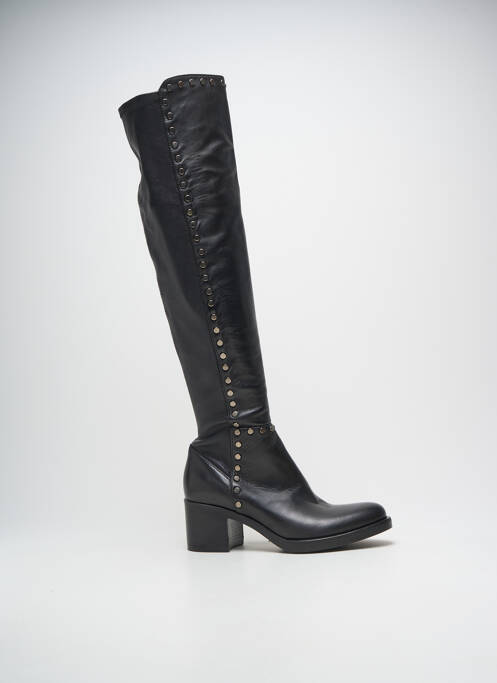 Cizme peste genunchi toc pătrat toc de 4 la 6 cm negru FRU.IT femme