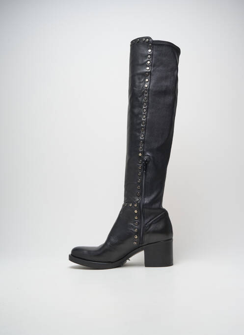 Cizme peste genunchi toc pătrat toc de 4 la 6 cm negru FRU.IT femme