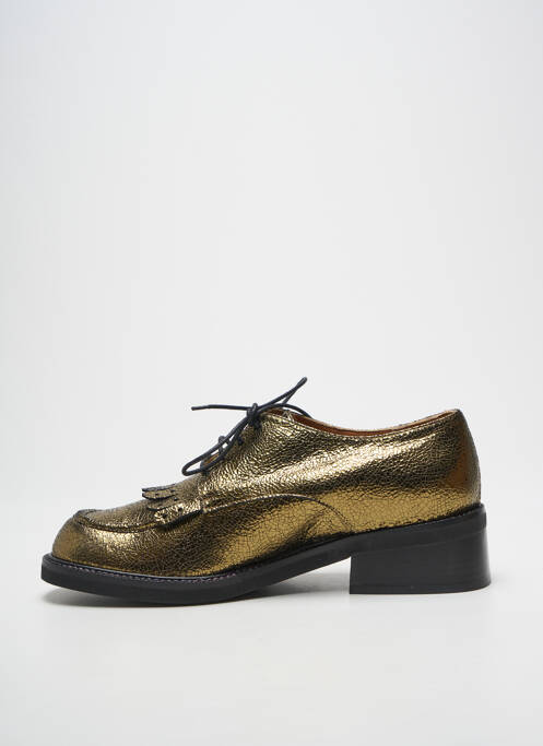 Derby-uri material neted toc de 4 la 6 cm auriu LES:VENUES femme