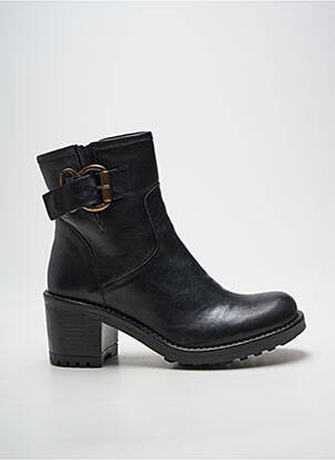Botine/ghete material neted toc de 4 la 6 cm negru NGY femeie