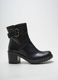 Botine/ghete material neted toc de 4 la 6 cm negru NGY femme