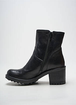 Botine/ghete material neted toc de 4 la 6 cm negru NGY femeie