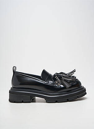 Mocasini material neted toc de 4 la 6 cm negru ELENA IACHI femme