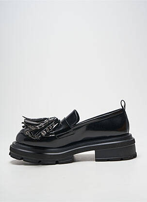 Mocasini material neted toc de 4 la 6 cm negru ELENA IACHI femeie