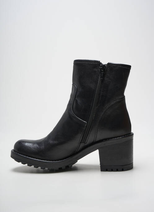 Botine/ghete material neted toc de 4 la 6 cm negru NGY femme