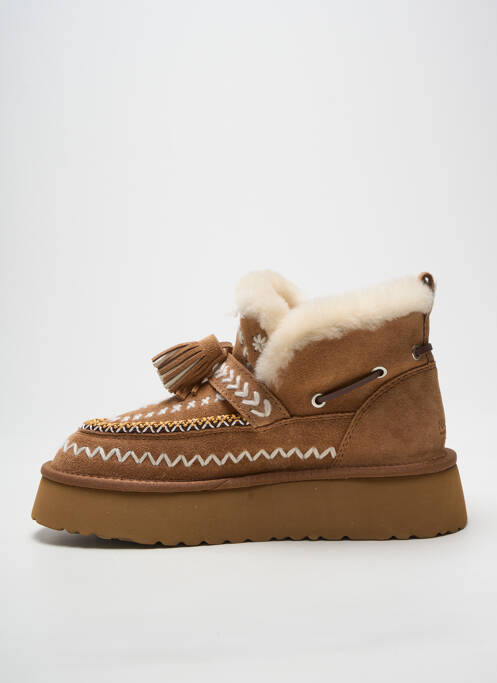 Botine/ghete umplută toc de 4 la 6 cm maro NAN-KU femme