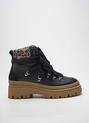 Botine/ghete toc mic toc de 4 la 6 cm negru MELINE femme