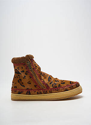 Botine/ghete vârf rotund toc plat până la 3 cm maro LAIDBACK LONDON femme