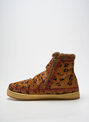 Botine/ghete vârf rotund toc plat până la 3 cm maro LAIDBACK LONDON femeie