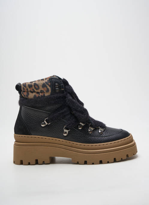 Botine/ghete toc mic toc de 4 la 6 cm negru MELINE femme