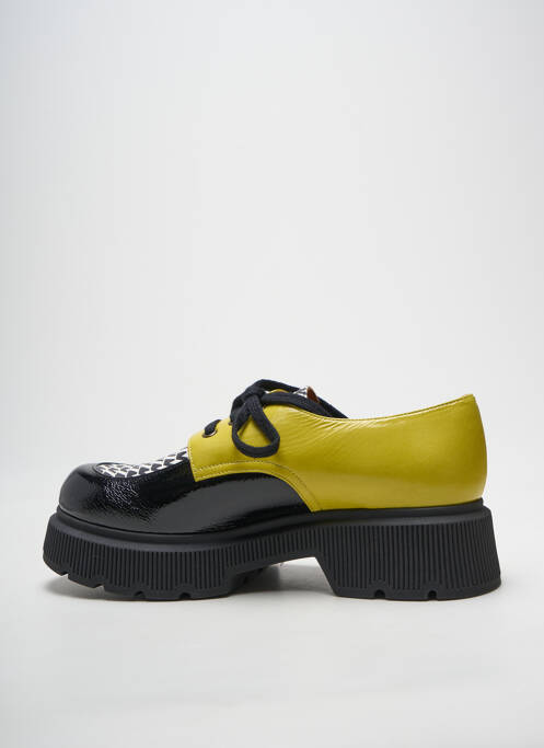 Derby-uri material neted toc de 4 la 6 cm galben CHIE MIHARA femme