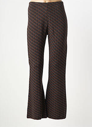 Pantalon drept elasticitate mărime normală maro SIYU femeie