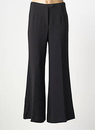 Pantalon larg țesătură crep mărime normală negru MALIPARMI femme