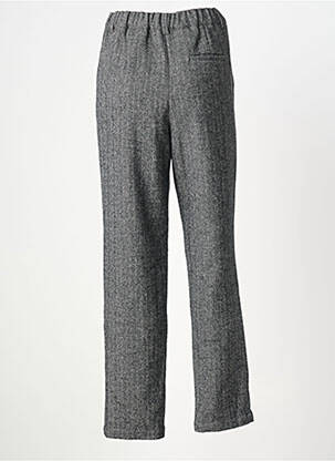 Pantalon drept talie elastică mărime normală gri BELLA JONES femeie