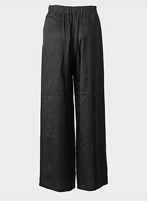 Pantalon larg închidere cu fermoar sub clapetă cu nasturi mărime normală negru FORTE-FORTE femeie