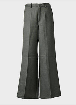 Pantalon larg închidere cu fermoar sub clapetă cu cârlig mărime normală verde FORTE-FORTE femeie