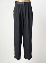 Pantalon larg închidere cu fermoar sub clapetă cu cârlig mărime normală verde LAURENCE BRAS femme